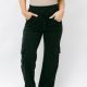 Black Cargo Drawstring Pants