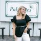Black & White Poplin Blouse