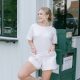 Bone Short Sleeve T-Shirt Romper