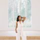 Champagne Silk Halter Jumpsuit