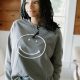 Charcoal Smiley Face Sweatshirt