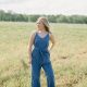 Denim Blue Smocked Jumpsuit